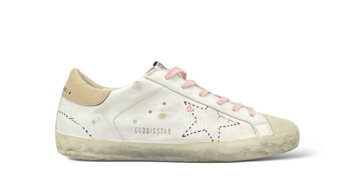 Golden Goose Super Star Blanc/Beige/Rose 38