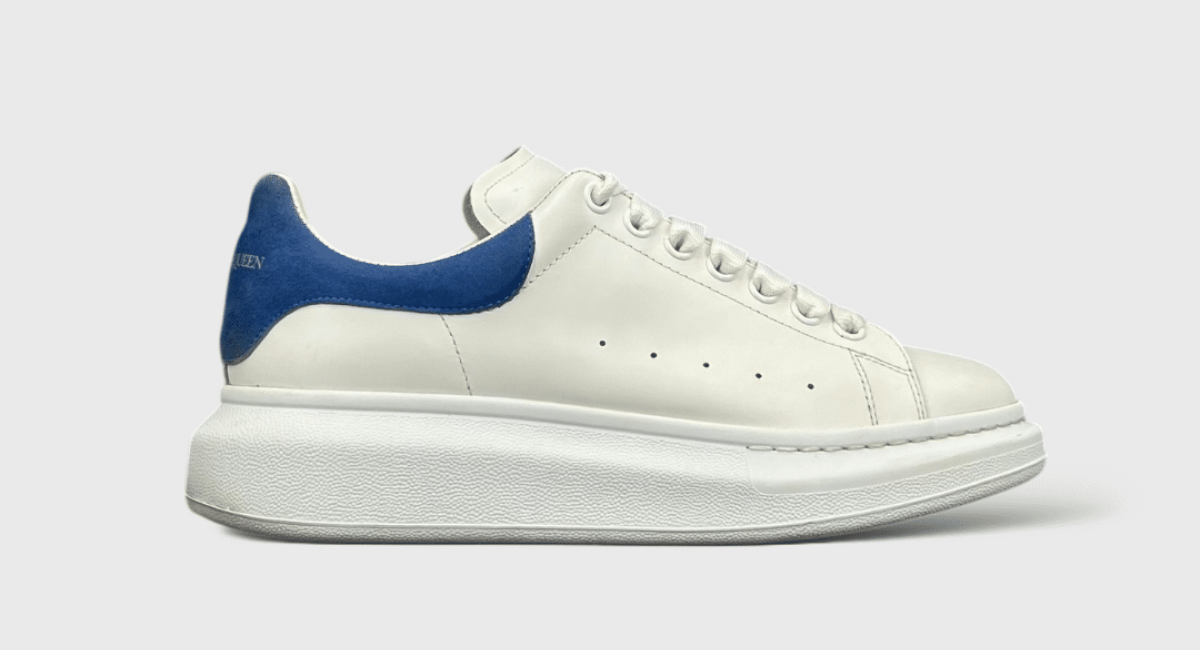 8237 Alexander McQueen Oversize Blanc/Daim Bleu 41