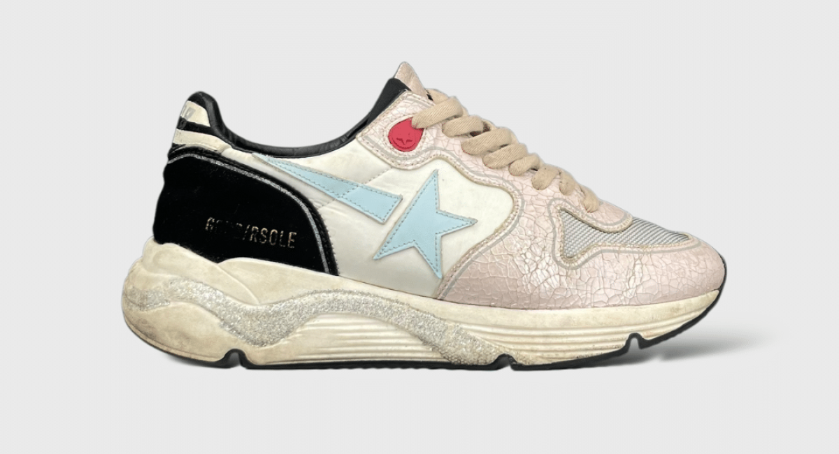 0000000745 Golden Goose Running Blanche/noir/rose/bleu 35,5