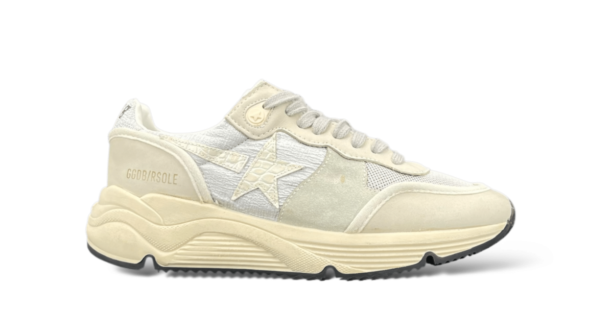 Golden Goose Running Crème/Gris/Blanc 37