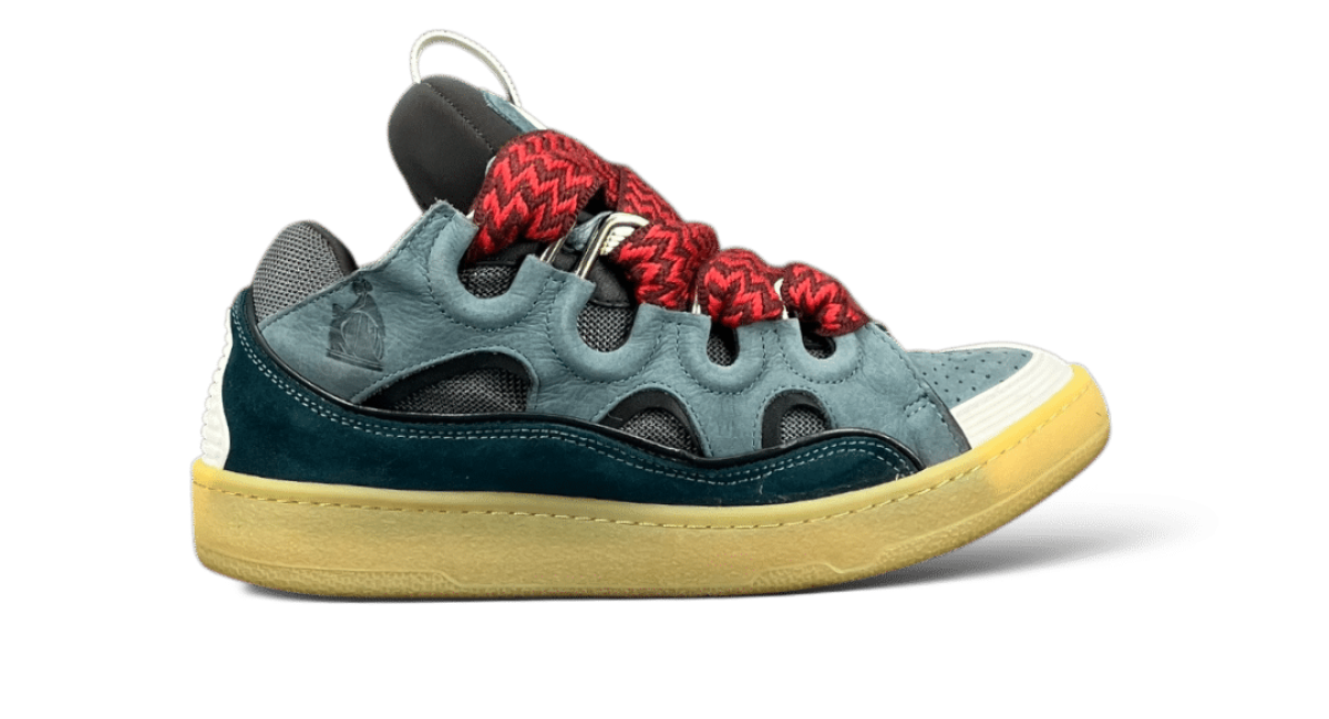 0000002324 Lanvin Curb Bleu Turquoise Rouge 40