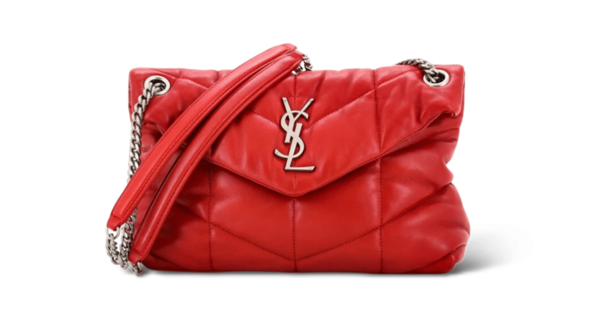 Yves Saint Laurent Puffer Rouge/Argenté Médium
