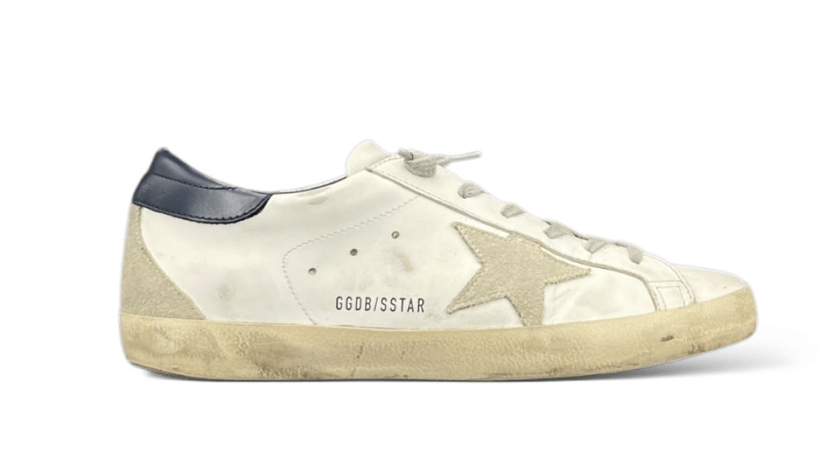 0000001157 Golden Goose Super Star Blanc/Bleu Marine 40