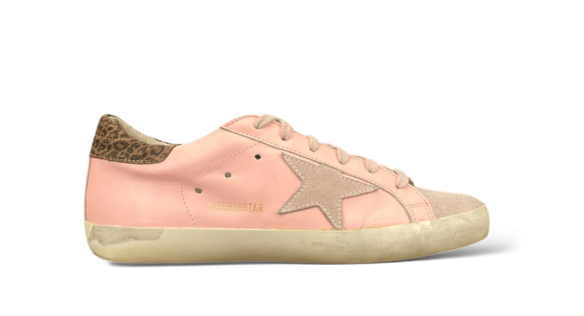 Golden Goose Super Star Roses et Léopard 38