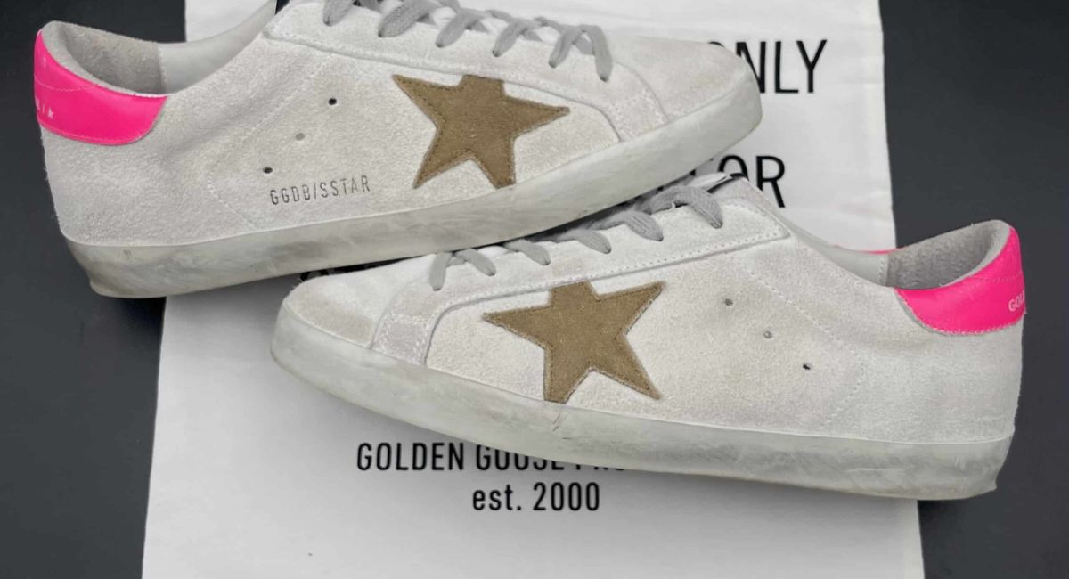 Golden Goose Superstar grise/rose/marron 39