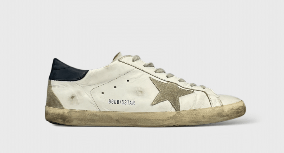 9574 Golden Goose Superstar Blanc/Bleu Marine 43