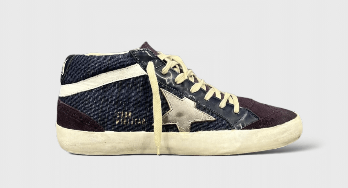 7678 Golden Goose Mid Star Bleu/Violet/Blanc 38