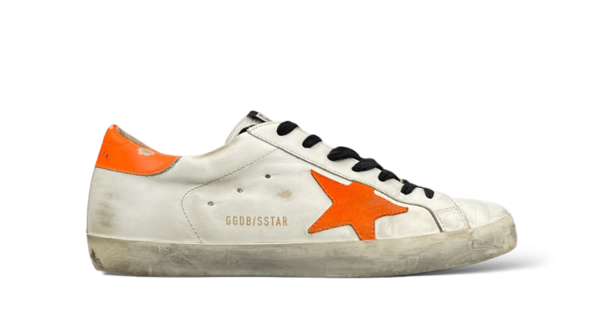 Golden Goose Super Star Blanc/Orange/Noir 42