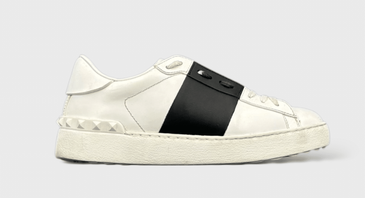 0000000587 Valentino Open Blanc/Noir 36,5