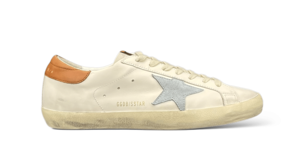 0000001425 Golden Goose Super Star Blanc/Marron/Bleu 43