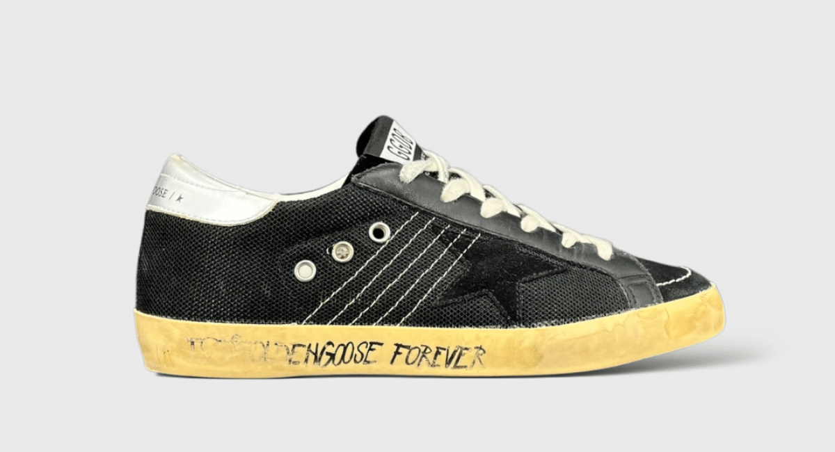 8107 Golden Goose Superstar Noir/argenté 38