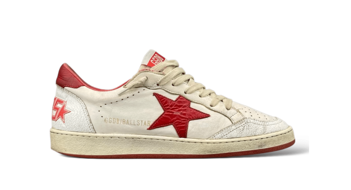 0000001537 Golden Goose Ball Star Blanc/Rouge 40