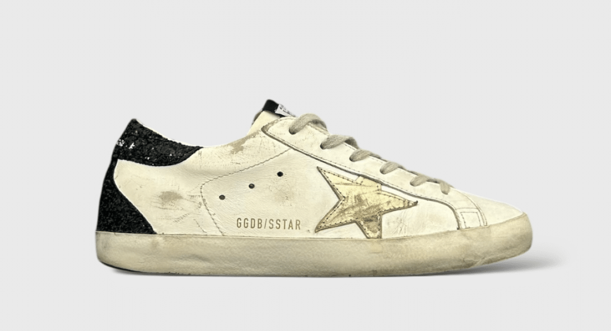 9119 Golden Goose Super Star Blanc/Noir/Or 38