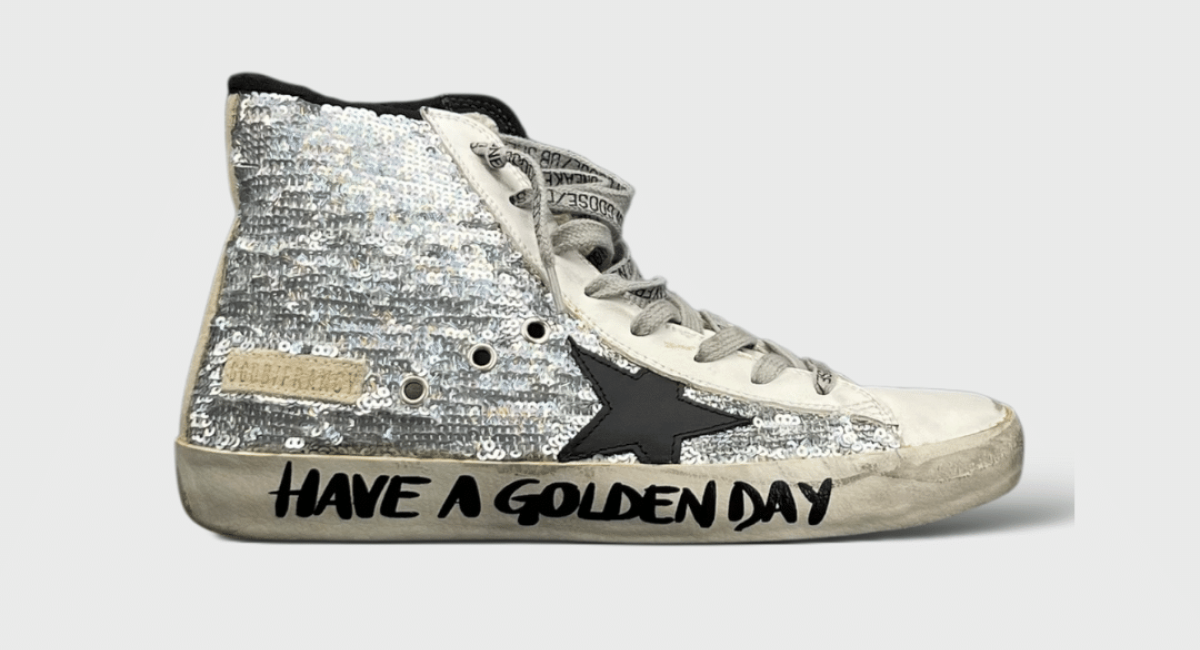 0000001223 Golden Goose Francy argenté 38