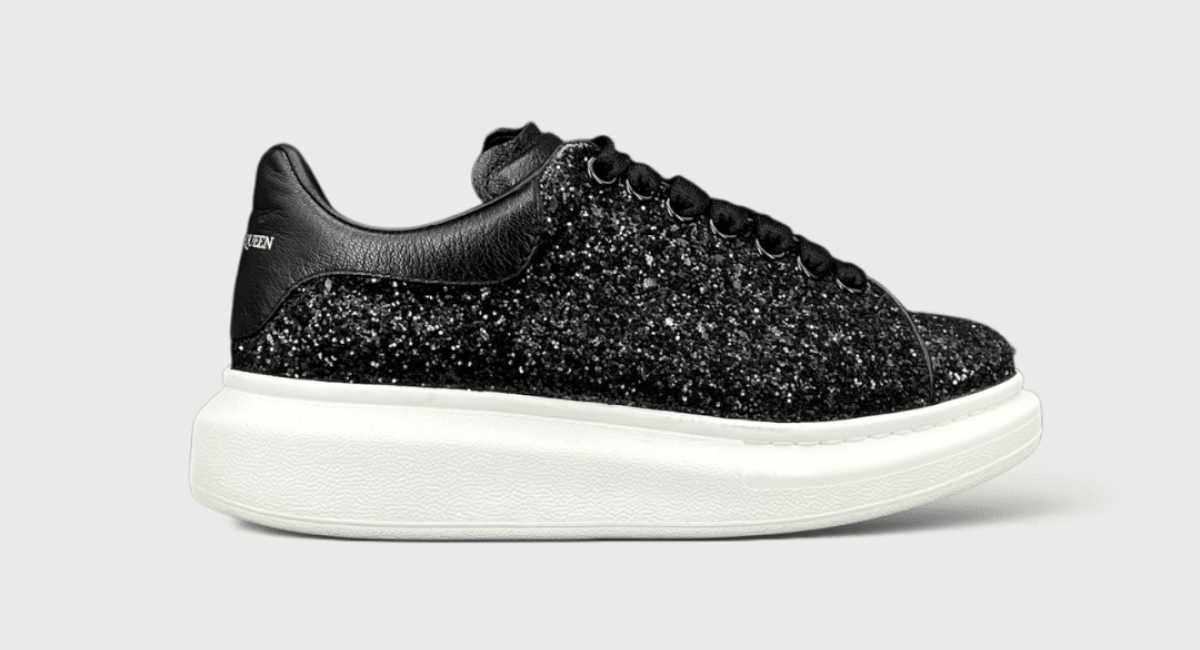 8587 Alexander Mcqueen oversize Noir/paillette 38