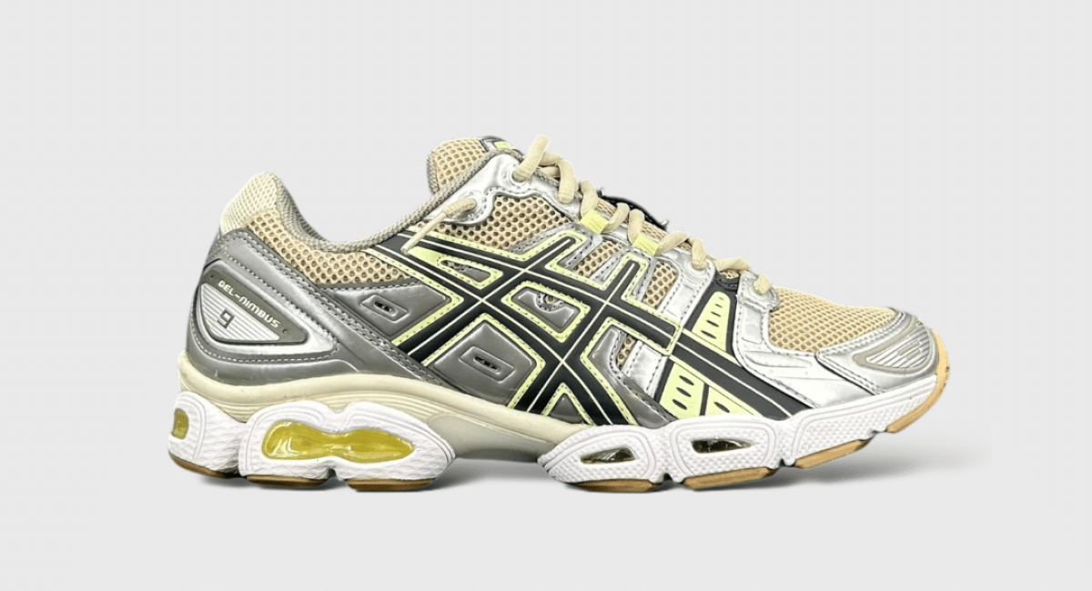 8539 Asics Gel Nimbus 9 Gris/Vert/Kaki 43,5