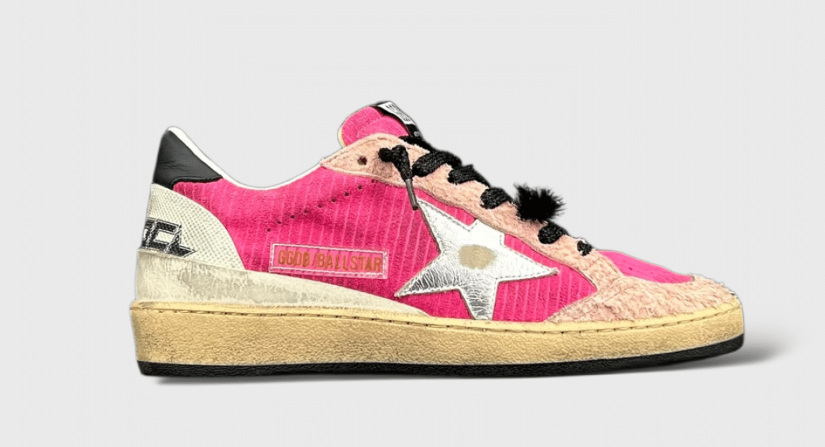 0000000799 Golden Goose Ball Star Rose/Noir/Argent 36