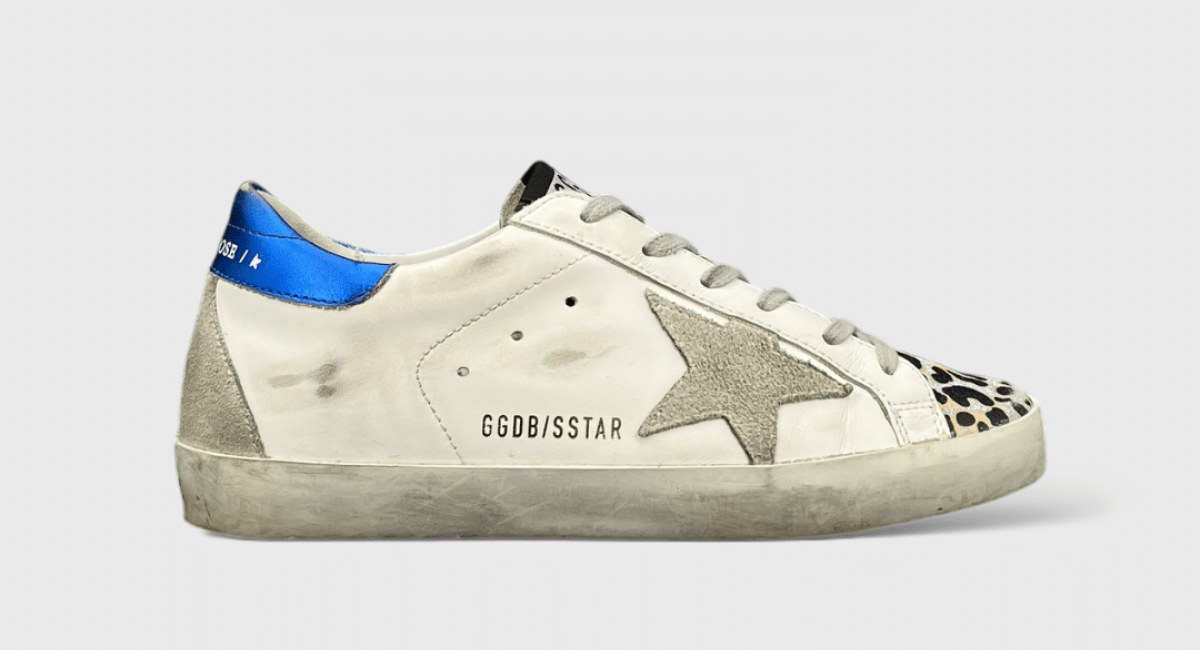 Golden Goose Super Star Bleu/léopard 35
