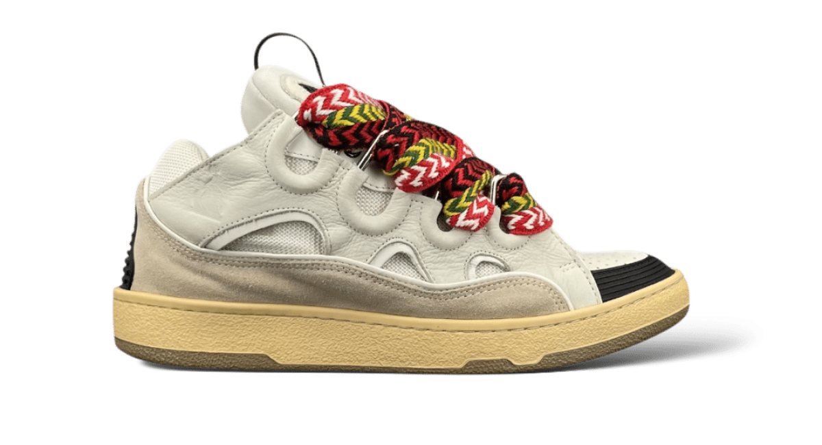 Lanvin Curb Blanc/Beige/Rouge 41