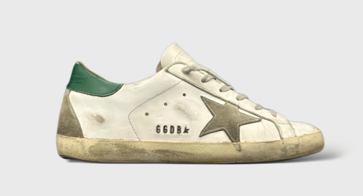 10021 Golden Goose Superstar Blanc/Vert 37