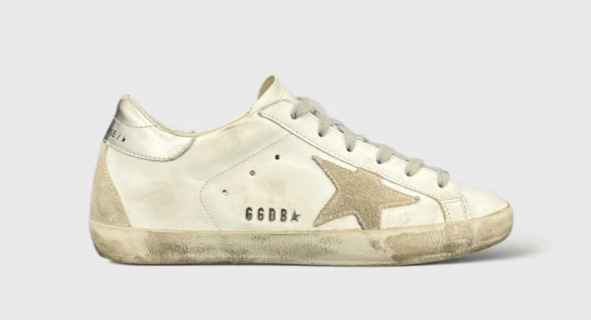 8102 Golden Goose Superstar blanche/argenté 36