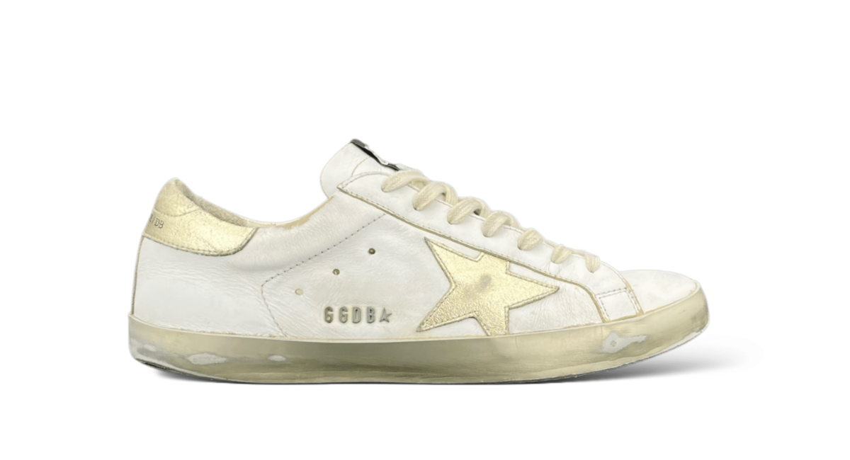 Golden Goose Super Star Blanc/Doré 41
