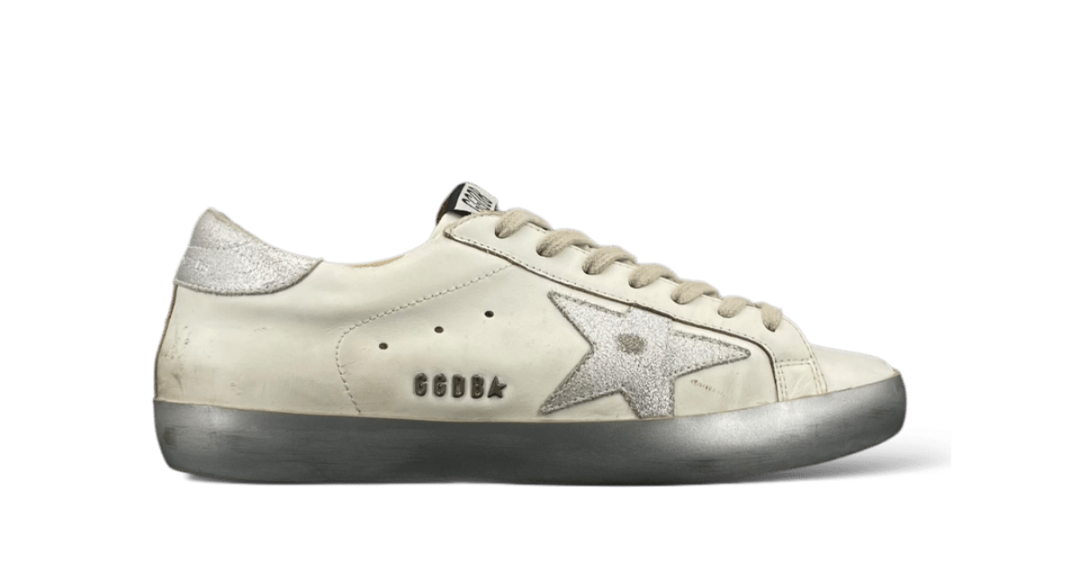 0000001548 Golden Goose Super Star Blanc/Argenté 39