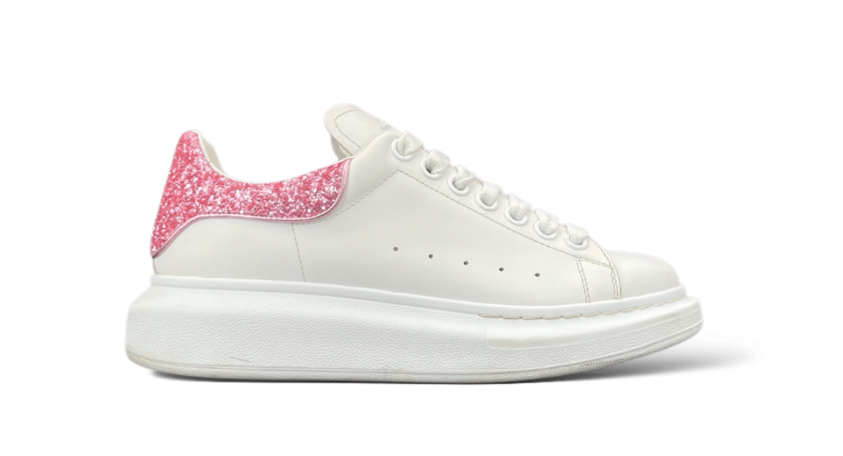 Alexander Mcqueen Oversize Paillettes/Rose/Blanc/ 37.5