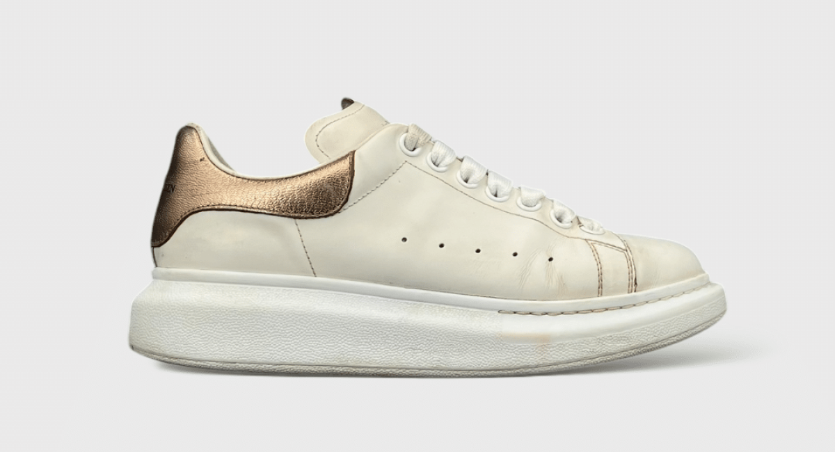 0000000364 Alexander Mcqueen Oversize Blanc/Rose 38,5