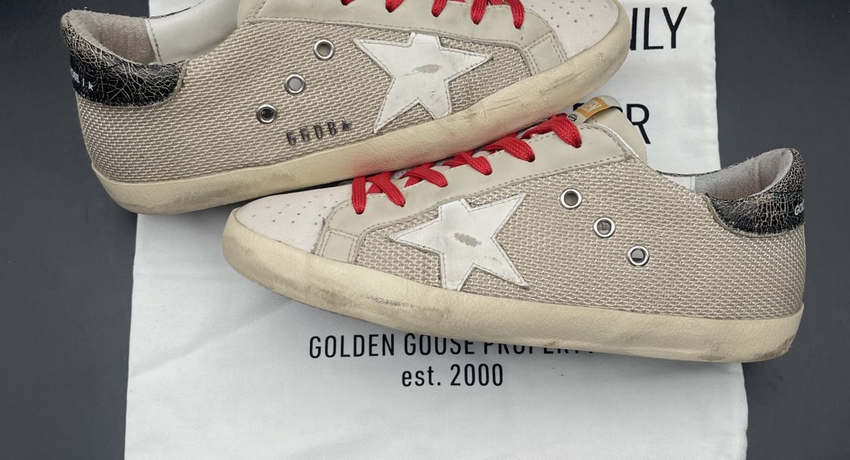 Golden Goose Superstar beige/rouge 38