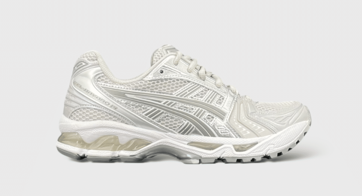 9391 Asics Kayano Blanc/Argent 38