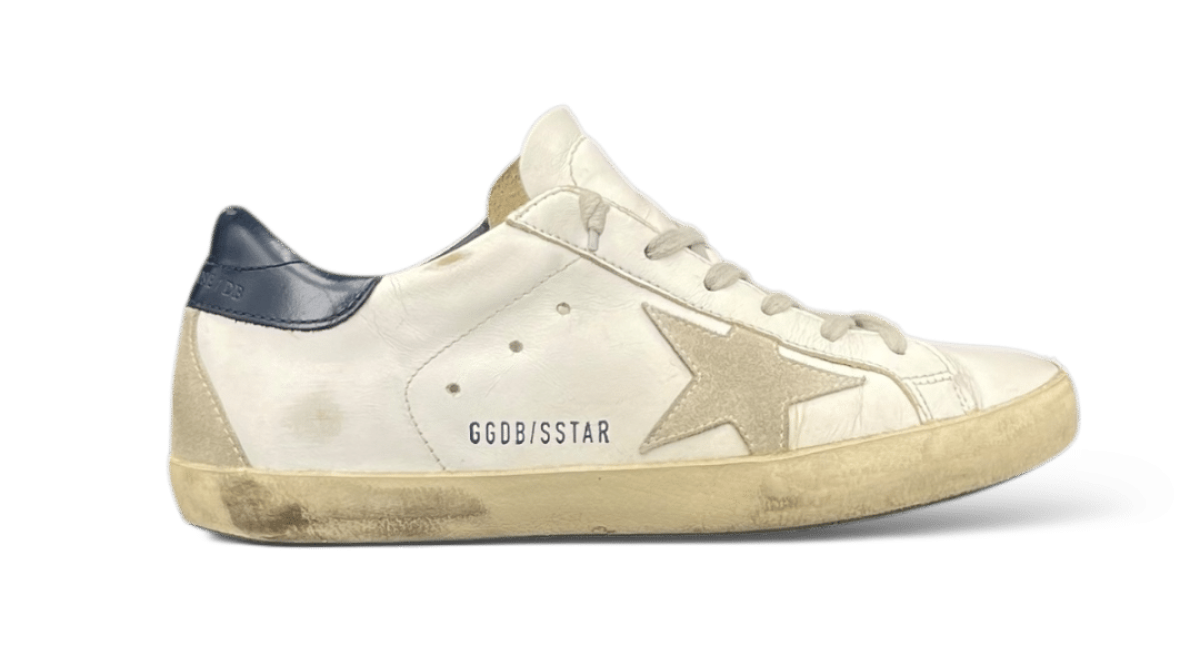 0000001410 Golden Goose Super Star Blanc/Bleu Marine 36