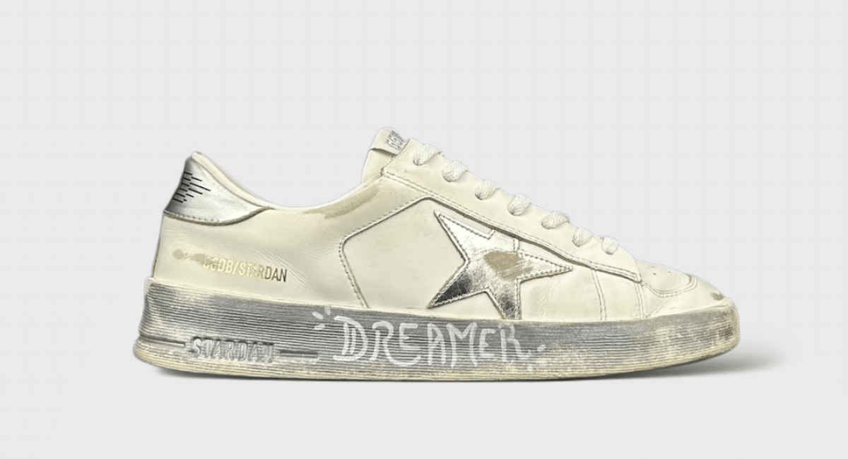 7904 Golden Goose Stardan blanche/argenté 38