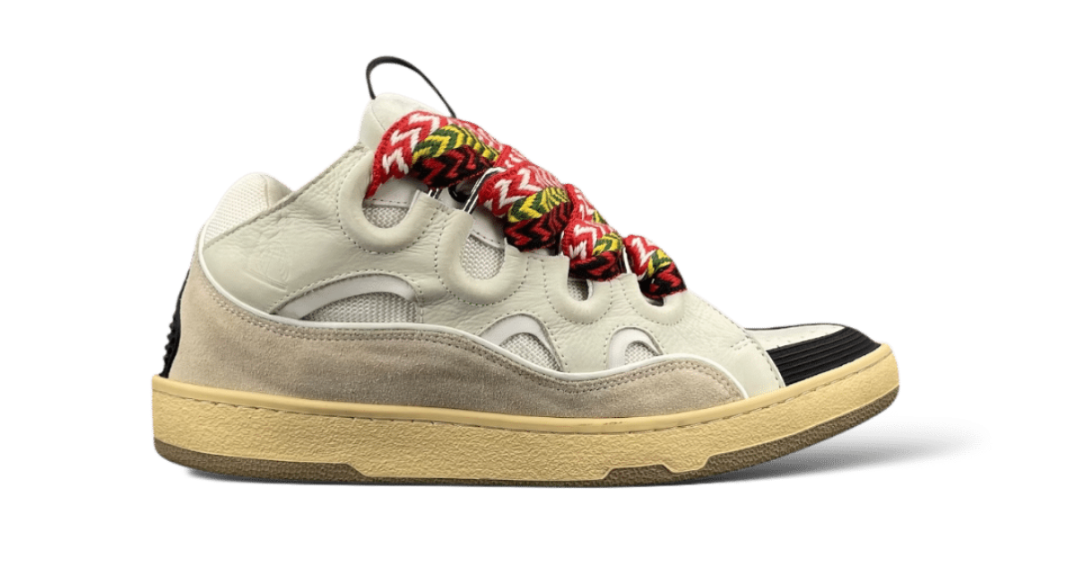 Lanvin Curb Beige/Blanc/Rouge 43