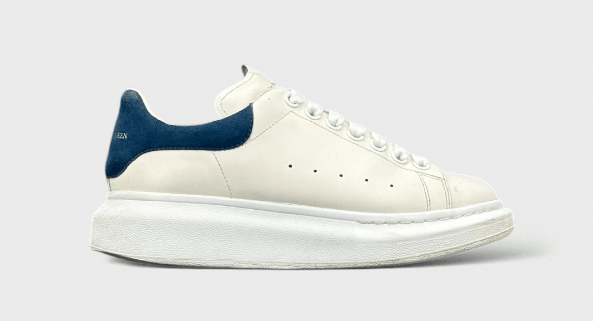 0000000185 Alexander Mcqueen Oversize Blanc/Bleu 38,5