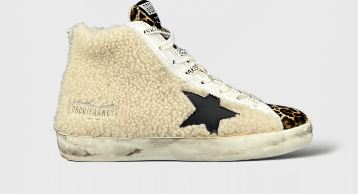 0000000725 Golden Goose Francy moumoute/léopard 37