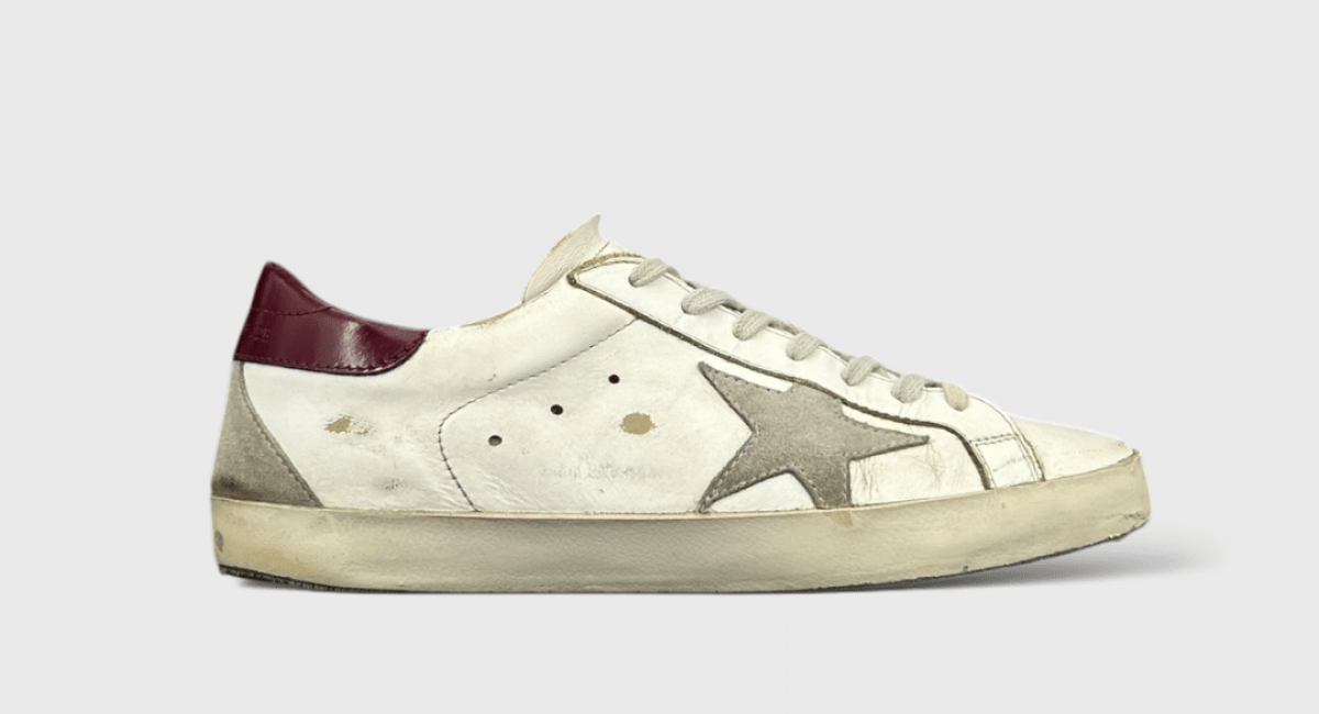 9121 Golden Goose Super Star Blanc/Rouge/vernis 41