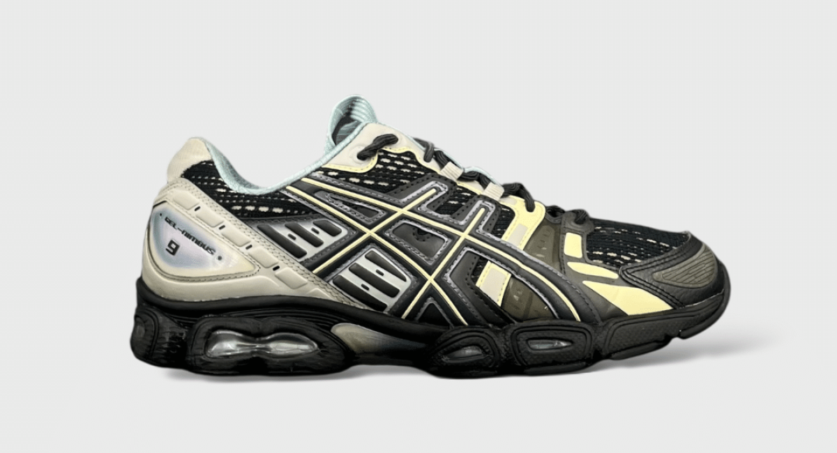 8417 Asics Gel-Nimbus Noir/Argenté/Jaune 44
