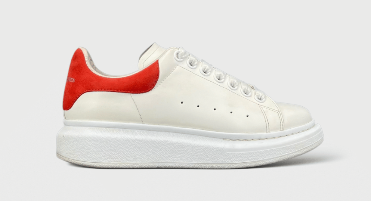 7661 Alexander Mcqueen Oversize Blanc/Rouge 37