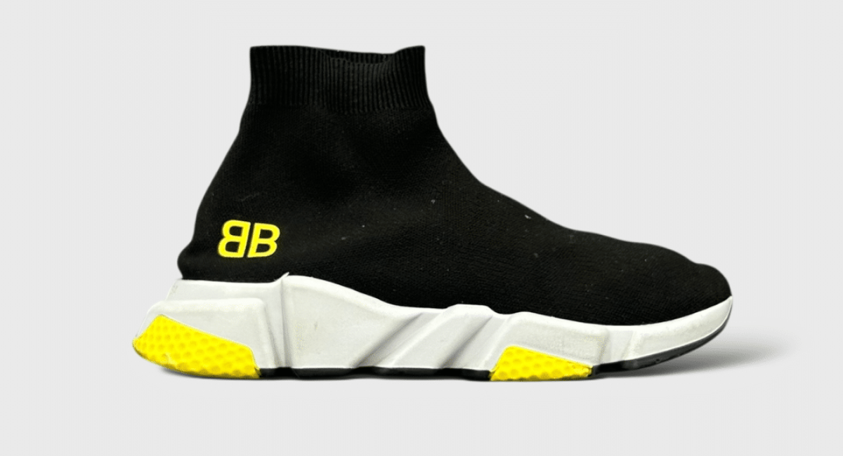 0000000659 Balenciaga speed trainer Noir/Jaune 41