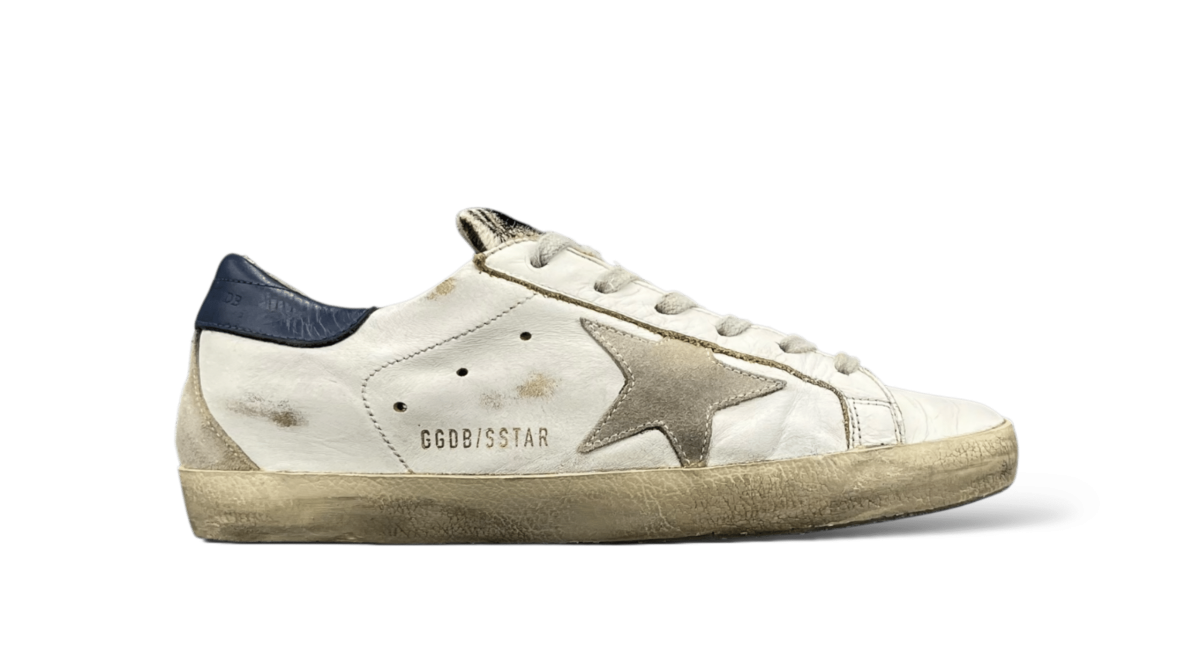 Golden Goose Super Star / Bleu / Zèbre / 37