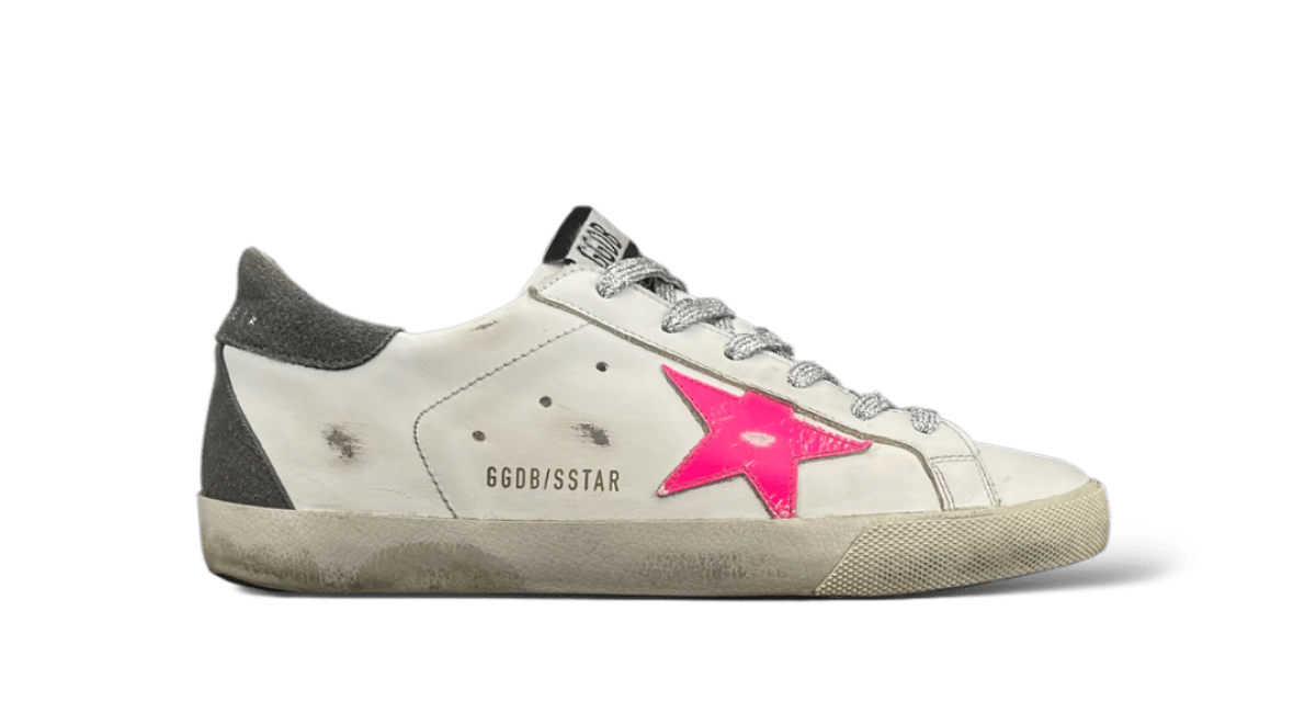 Golden Goose Super Star Blanc/Rose/Argenté 38