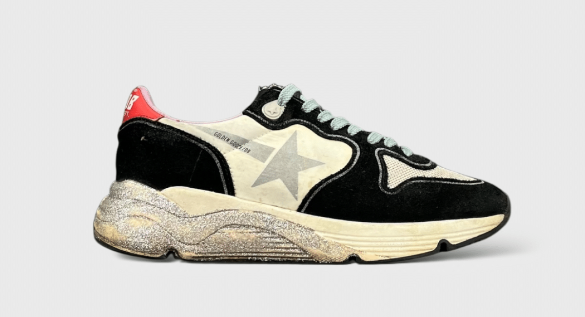 7915 Golden Goose Running Blanc/Noir/Rouge/Paillettes 36