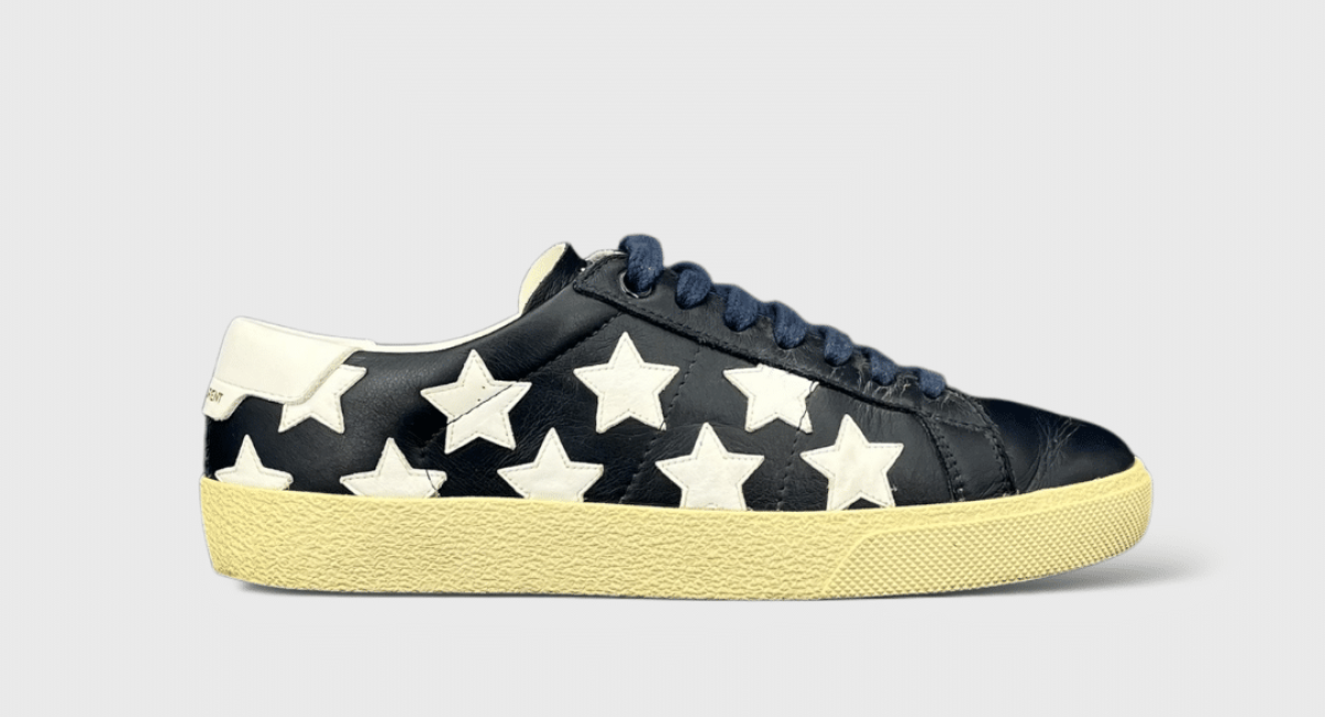 7853 Yves Saint Laurent Court Classic Bleu Marine/Blanc/Bleu 37