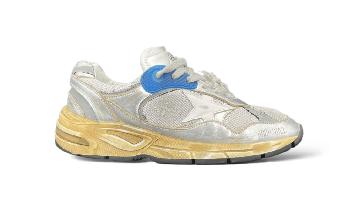 Golden Goose Dad Star Argenté/Blanc/Bleu 36