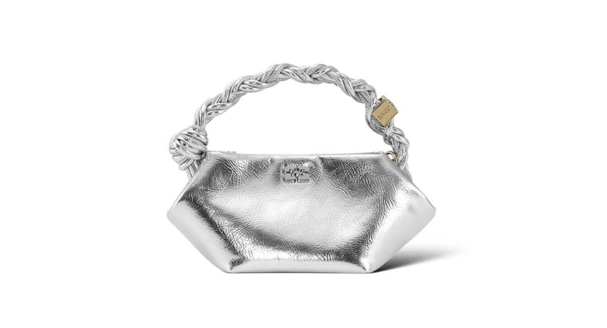 Ganni Bou Bag / Argenté / Mini