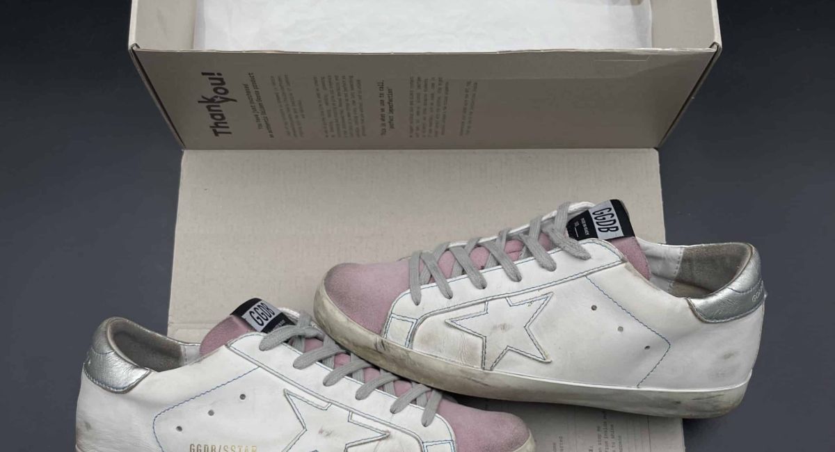 golden goose super star blanc/rose 39