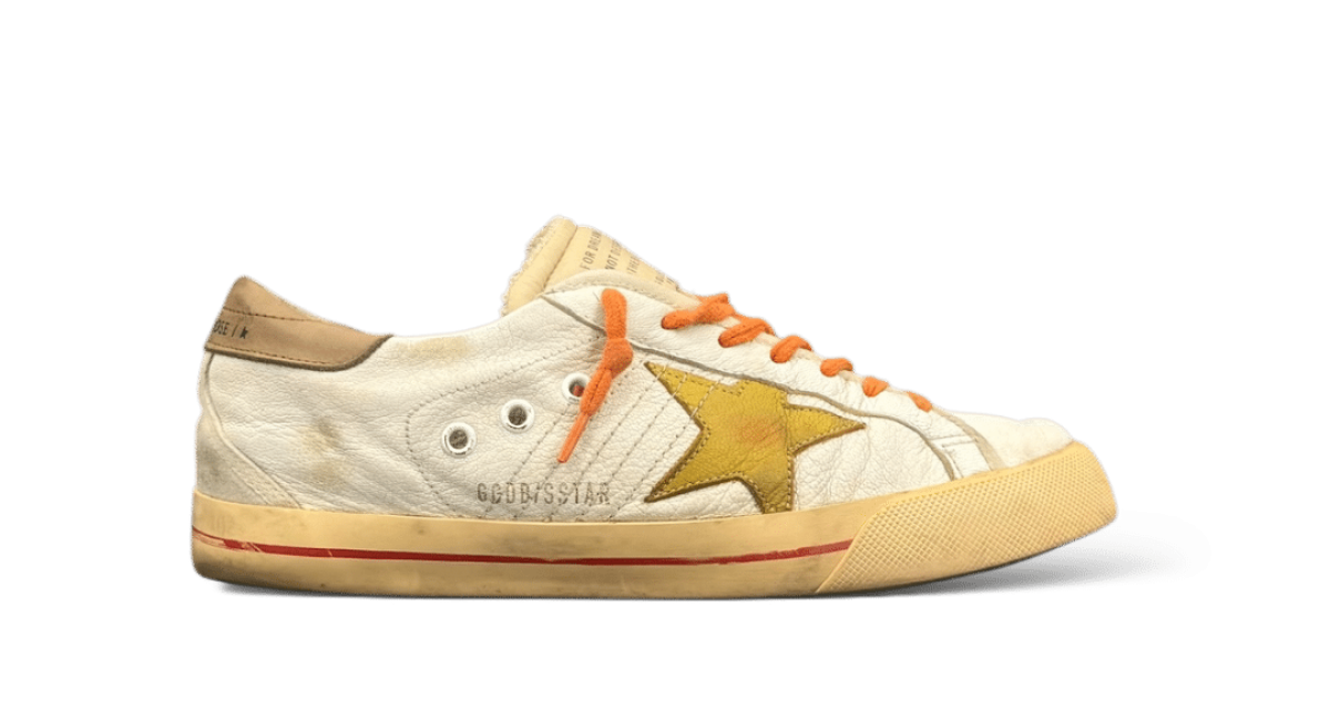 0000001684 Golden Goose Super Star Blanc/jaune/orange 40