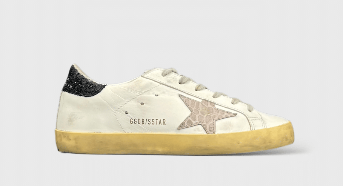 9442 Golden Goose Superstar Blanc/noir/leopard 37