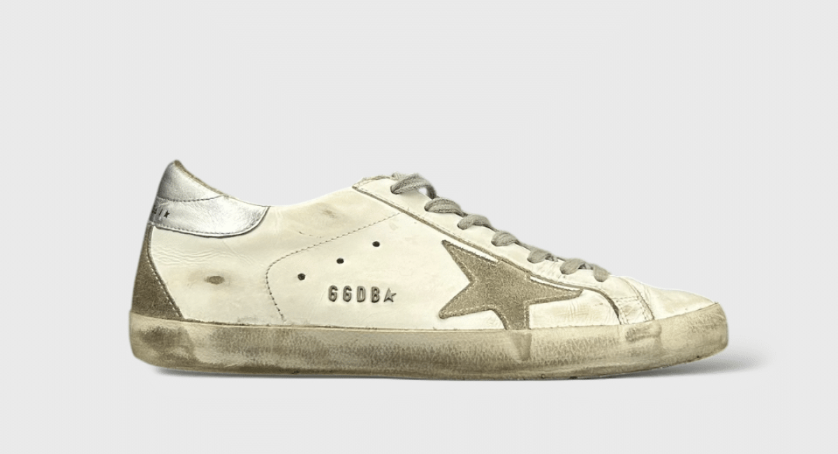 7761 Golden Goose Super Star Blanc/Argent 41